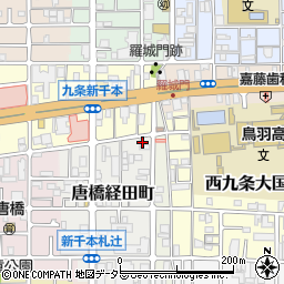 京都府京都市南区唐橋経田町25周辺の地図