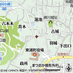 愛知県知多郡東浦町緒川重右山22周辺の地図