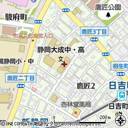 静岡大成高等学校周辺の地図