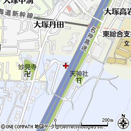 京都府京都市山科区大塚大岩4周辺の地図