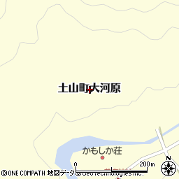 滋賀県甲賀市土山町大河原周辺の地図