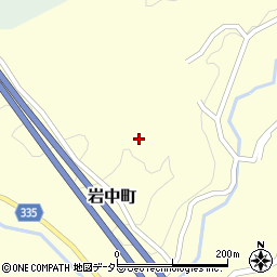 愛知県岡崎市岩中町（ホツタクゴ）周辺の地図