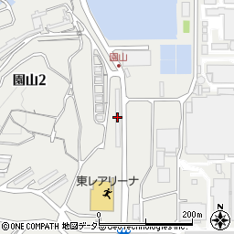 東レ滋賀事業場園山アパート３周辺の地図