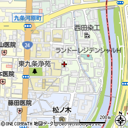 京都府京都市南区東九条北松ノ木町23-17周辺の地図