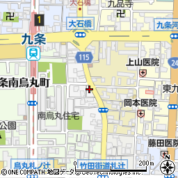 京都府京都市南区東九条西御霊町20周辺の地図