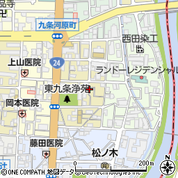京都府京都市南区東九条宇賀辺町44周辺の地図