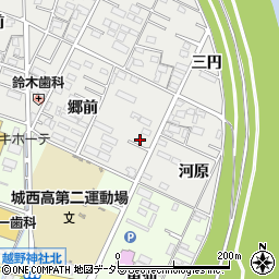 愛知県岡崎市森越町郷前67周辺の地図