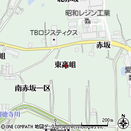 愛知県知多郡東浦町緒川東高岨周辺の地図