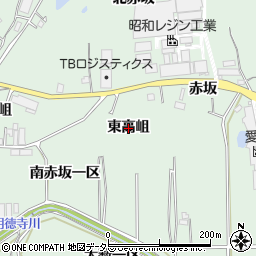 愛知県東浦町（知多郡）緒川（東高岨）周辺の地図