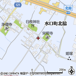 滋賀県甲賀市水口町北脇700周辺の地図
