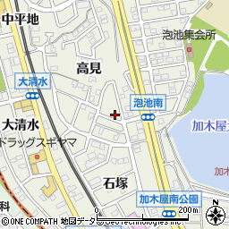 愛知県東海市加木屋町高見140周辺の地図