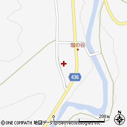 愛知県新城市玖老勢塩谷貝津周辺の地図