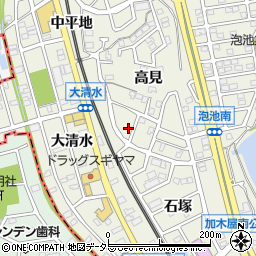 愛知県東海市加木屋町高見108周辺の地図