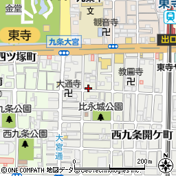 京都府京都市南区西九条東比永城町55周辺の地図