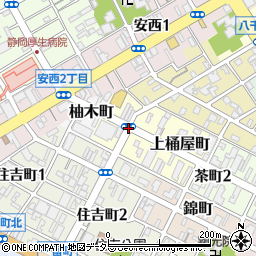 静岡県静岡市葵区土太夫町周辺の地図