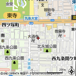 京都府京都市南区西九条比永城町51周辺の地図