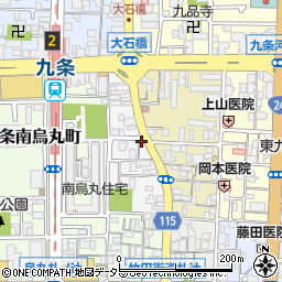 京都府京都市南区東九条西御霊町32周辺の地図