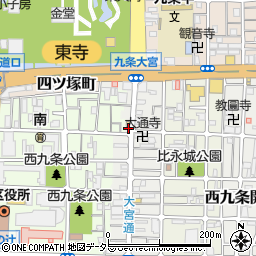 京都府京都市南区西九条比永城町114周辺の地図
