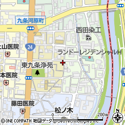 京都府京都市南区東九条宇賀辺町28周辺の地図