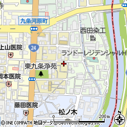 京都府京都市南区東九条宇賀辺町32周辺の地図