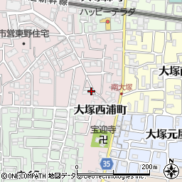 京都府京都市山科区大塚西浦町13周辺の地図