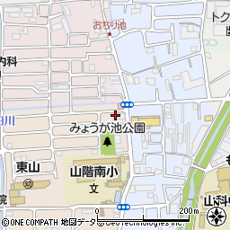 京都府京都市山科区東野八代2周辺の地図