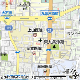 京都府京都市南区東九条東御霊町18周辺の地図