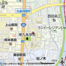 京都府京都市南区東九条宇賀辺町34周辺の地図