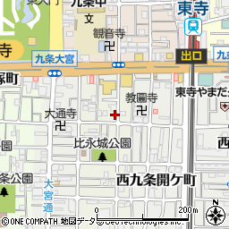 京都府京都市南区西九条東比永城町46周辺の地図