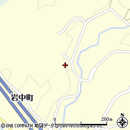 愛知県岡崎市岩中町下周辺の地図