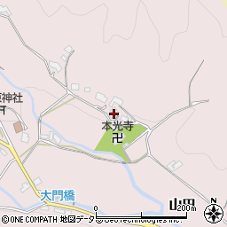 大阪府豊能郡能勢町山田125周辺の地図