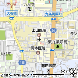 京都府京都市南区東九条東御霊町20周辺の地図