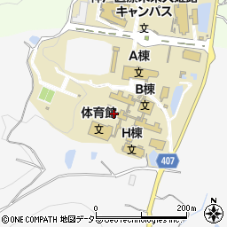 神戸医療未来大学　姫路キャンパス周辺の地図