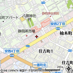 リハビリデイサービスnagomi静岡葵店周辺の地図