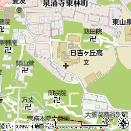 京都府京都市東山区今熊野悲田院山町周辺の地図