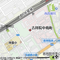 京都府京都市南区吉祥院中島町周辺の地図