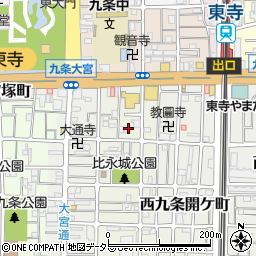京都府京都市南区西九条東比永城町49周辺の地図