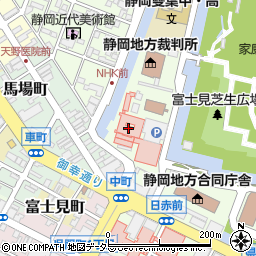 静岡市立静岡病院周辺の地図