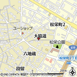 愛知県刈谷市野田町（大脇道）周辺の地図