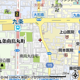京都府京都市南区東九条西御霊町25周辺の地図