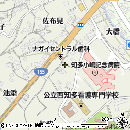 愛知県知多市新知永井周辺の地図