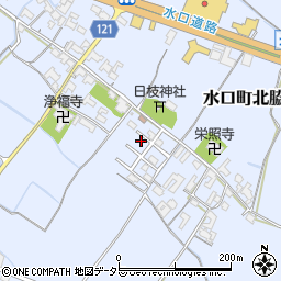 滋賀県甲賀市水口町北脇643-21周辺の地図