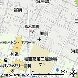 愛知県岡崎市森越町郷前39周辺の地図