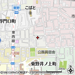 京都府京都市山科区東野百拍子町3周辺の地図