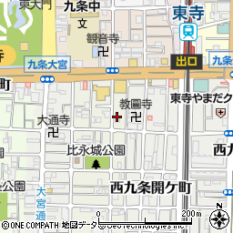 京都府京都市南区西九条東比永城町87周辺の地図