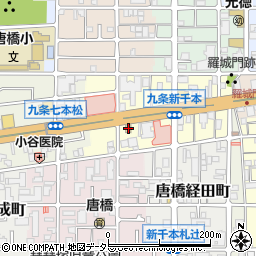 ファミリーマート唐橋羅城門町店周辺の地図