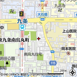 京都府京都市南区東九条西御霊町23周辺の地図