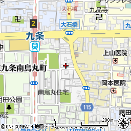 京都府京都市南区東九条西御霊町24周辺の地図