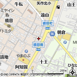 愛知県岡崎市橋目町勘介屋敷周辺の地図