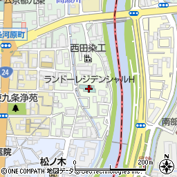 京都府京都市南区東九条北松ノ木町38-1周辺の地図